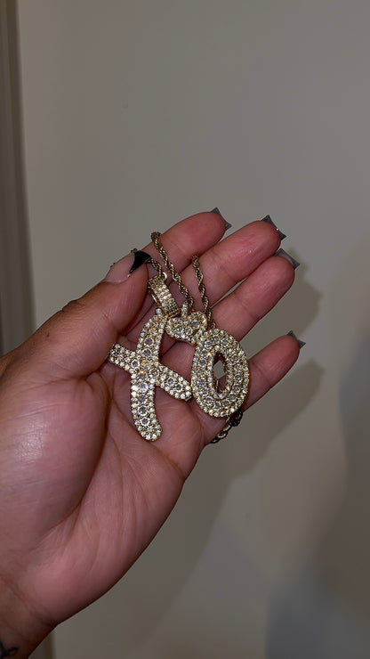 " PRETTY LOVE " |  PENDENT & CHAIN