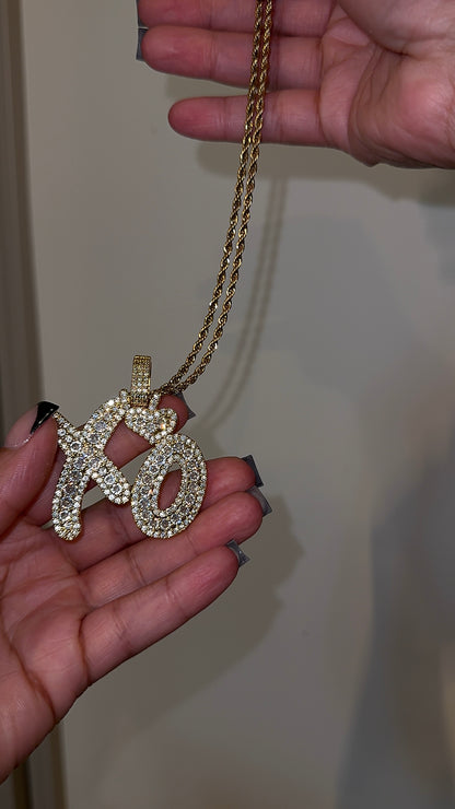 " PRETTY LOVE " |  PENDENT & CHAIN